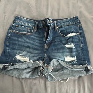Denim Distressed Women's Shorts